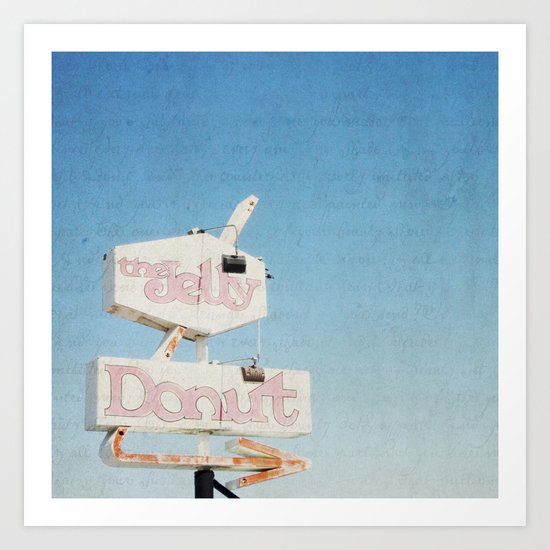 the jelly donut Art Print