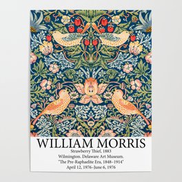 Strawberry Thief by William Morris Poster