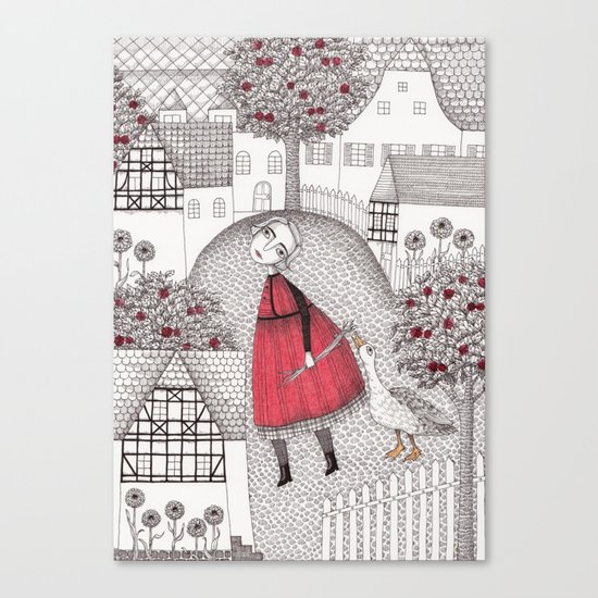 The Old Village Canvas Print