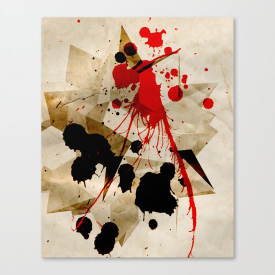 Blood Crystal Canvas Print