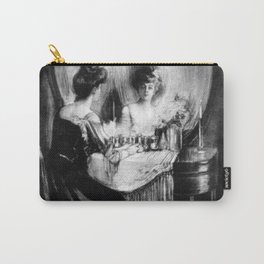  All is vanity - Charles Allan Gilbert Carry-All Pouch | Pride, Graphic, Drawing, Decoration, Queen, Gothic, Vanity, Concept, Narcissism, Deadly 