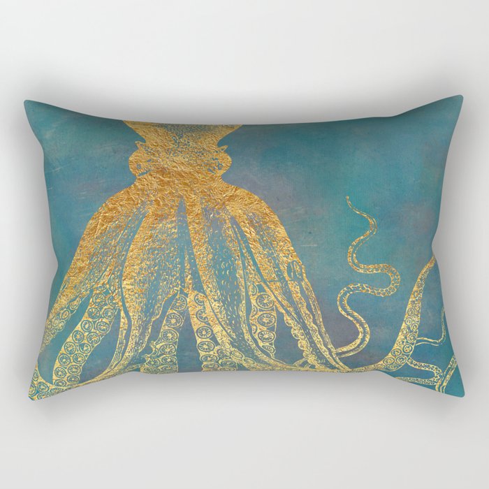 Deep Sea Life Octopus Rectangular Pillow