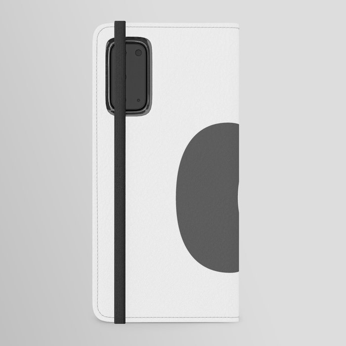 d (Grey & White Letter) Android Wallet Case