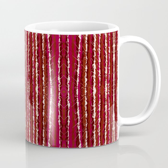 No Words Pattern Red Coffee Mug