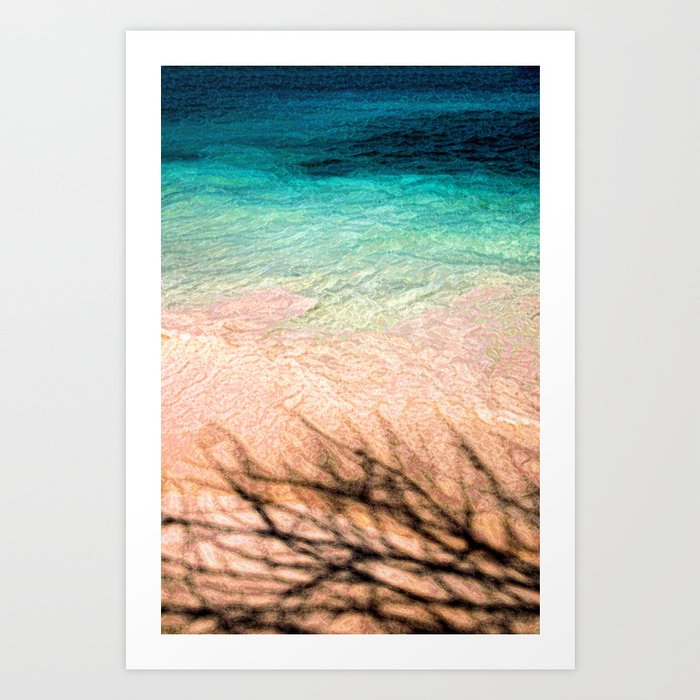 SEA AND TREE Art Print
