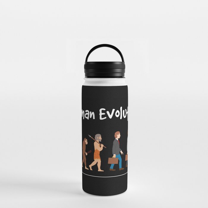 Evolution - past to future Water Bottle