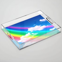 Wonderful Rainbow Acrylic Tray