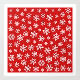 Snowflake Pattern Art Print