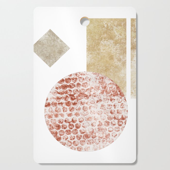 Abstract Minimalist Geometric Composition Cutting Board