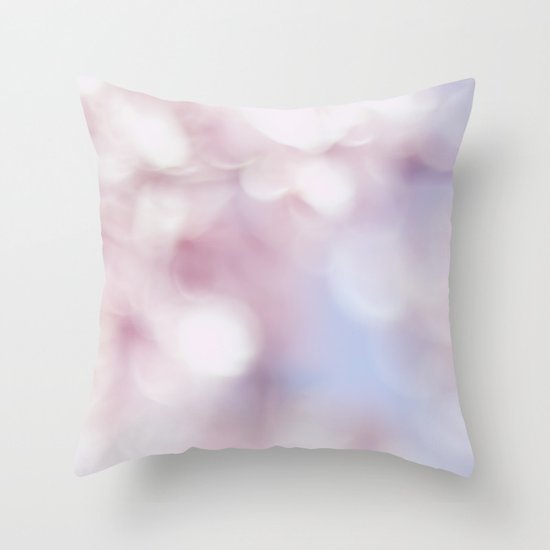 Blossom bokeh Throw Pillow