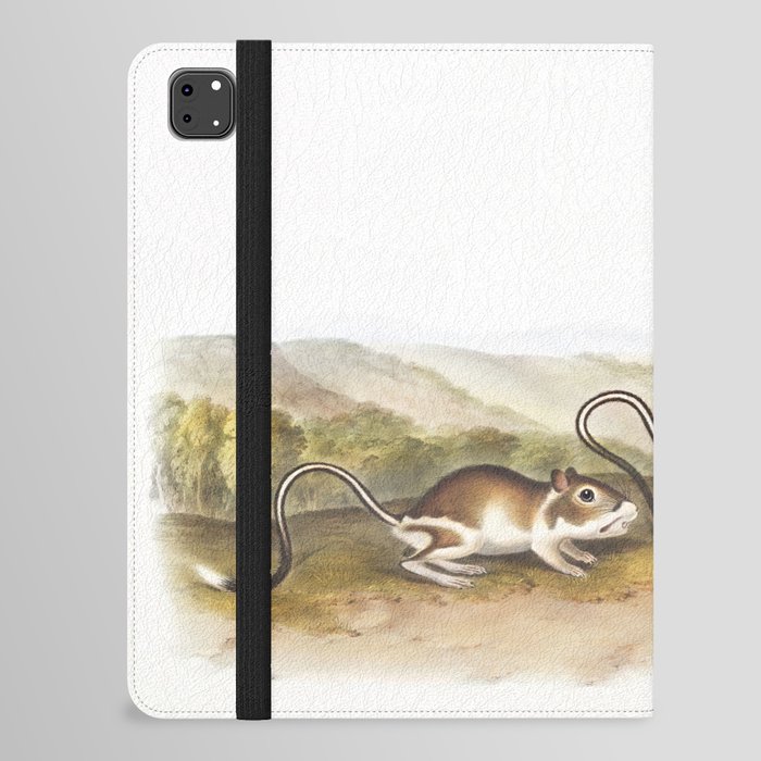 Pouched Jerboa Mouse  from the viviparous quadrupeds of North America (1845) illustrated by John Woodhouse Audubon  iPad Folio Case