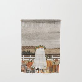 There's a Ghost in the Pumpkins Patch Again... Wall Hanging