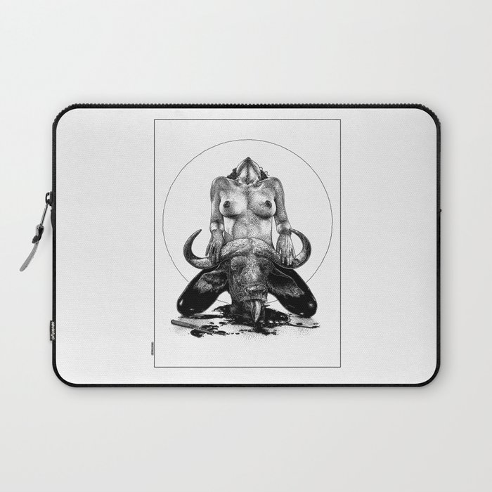 asc 729 - La lune de chasse (Two went in. I came out) Laptop Sleeve