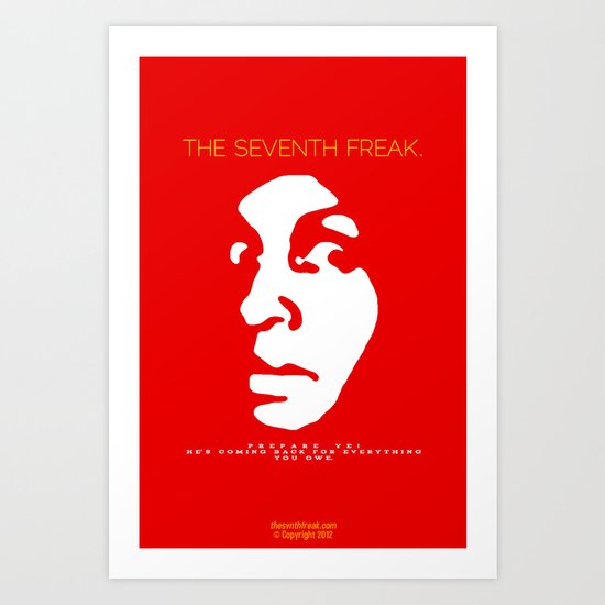 The Freaky Red Poster Art Print