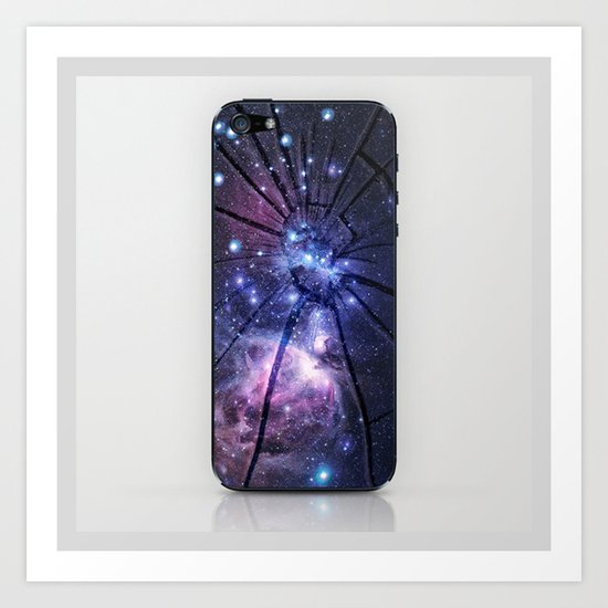 Broken Galaxy Art Print