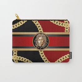 Medusa Head Gold Chains Carry-All Pouch