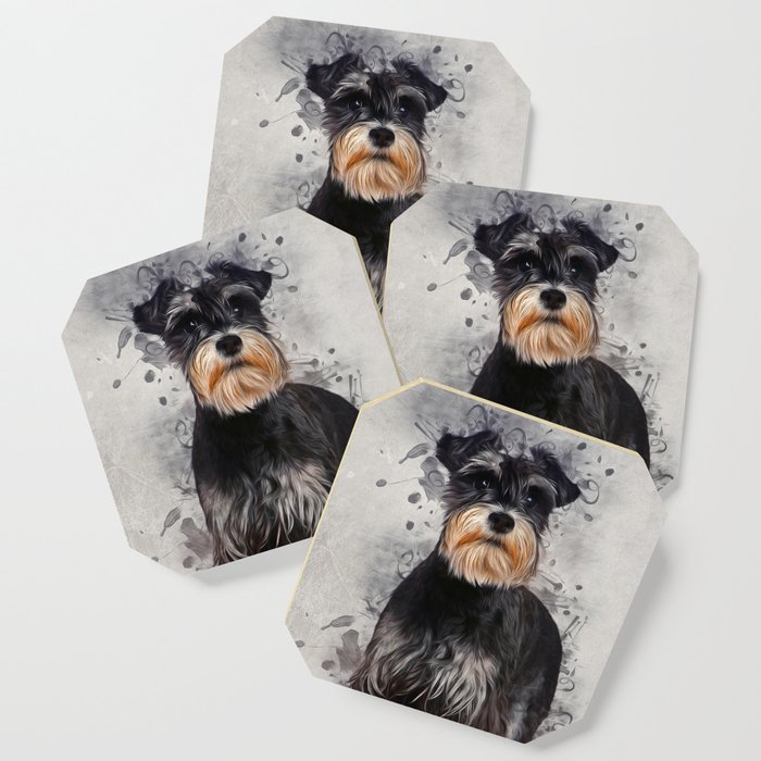 Schnauzer coasters hot sale