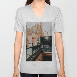 NYC subway V Neck T Shirt