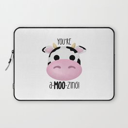 You're A-MOO-zing! (Cow) Laptop Sleeve
