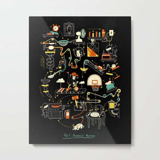 Breakfast Machine Metal Print