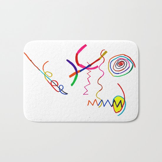 Funky Way Doodle Bath Mat