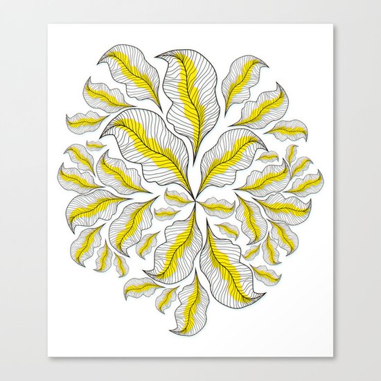 yellow---line Canvas Print