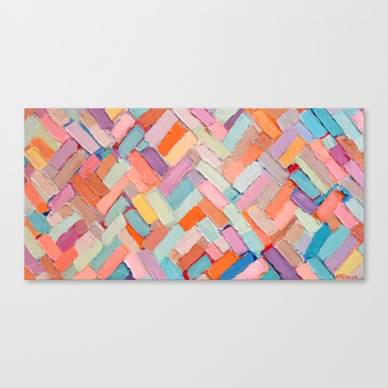Hot Pink Internodes Canvas Print