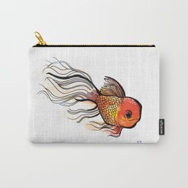 Goldfish Watercolor Print Carry-All Pouch