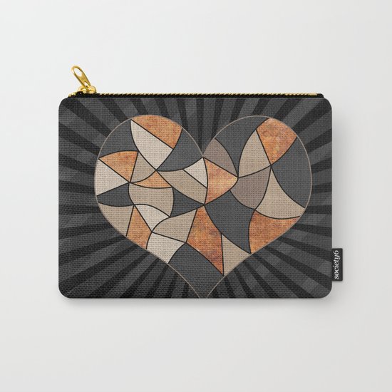 Heart . Patchwork . Carry-All Pouch