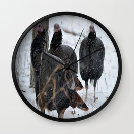 Turkey Trot Wall Clock