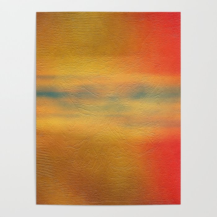Yellow Orange Wall Paint Texture Poster by Liviana Society6