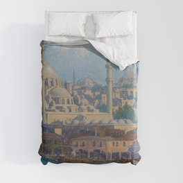 A View of Istanbul Duvet Cover