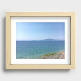 Greek Ocean Recessed Framed Print