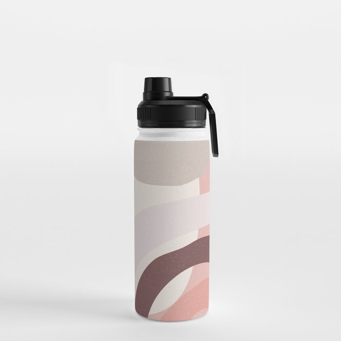 Abstract Pink Geometry Water Bottle