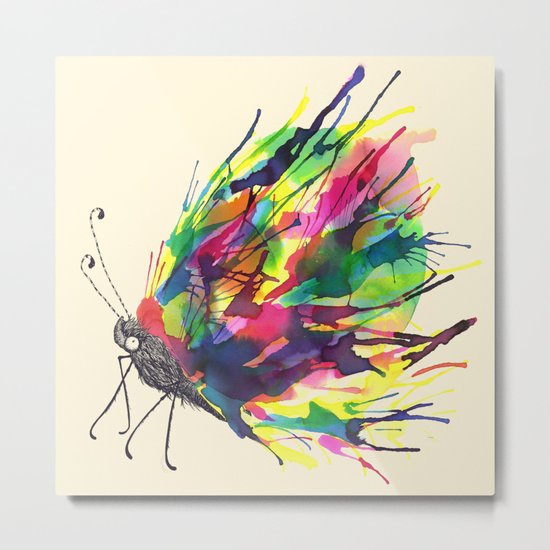 From a Black cocoon Metal Print