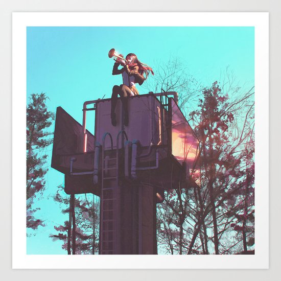 Trumpet Tower Art Print
