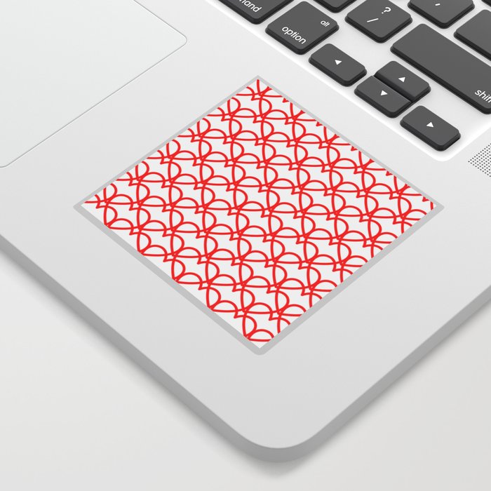Red Hearts Sticker