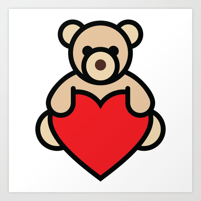 teddy bear pictures with heart