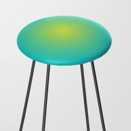 Space Gradient in Turquoise Counter Stool