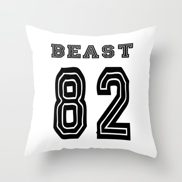 Beast 82 Throw Pillow