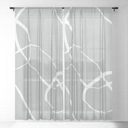 Industrial Decor, Abstract Sheer Curtain