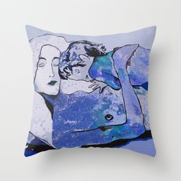 Klimt deserves a "Blue Period"  Throw Pillow