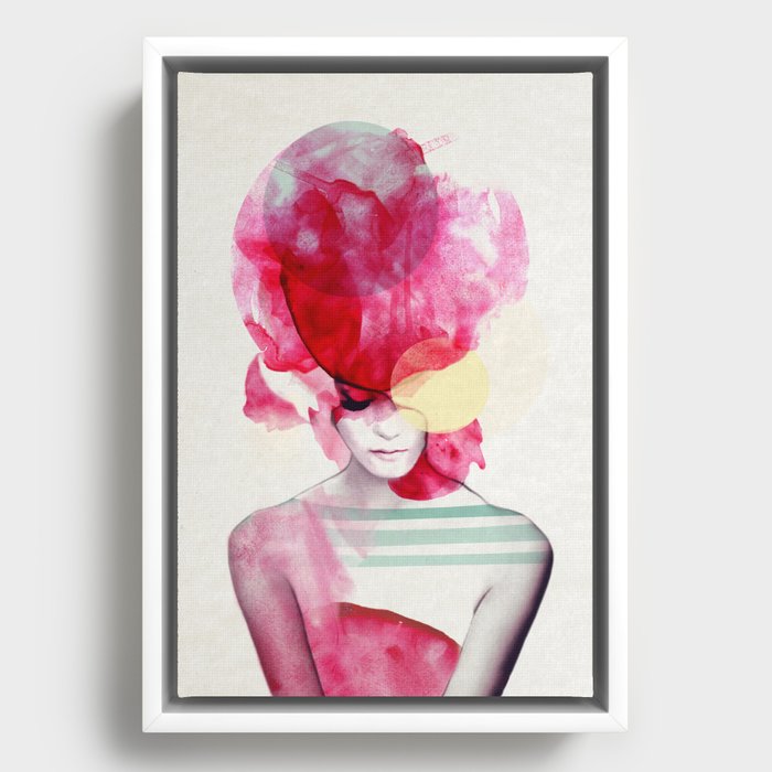 Bright Pink - Part 2 Framed Canvas