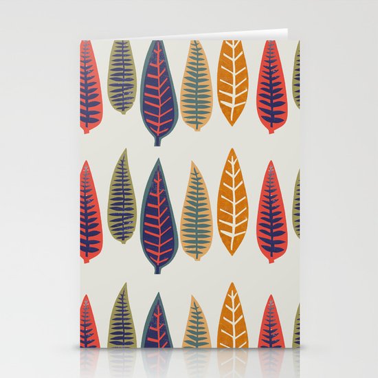 falling leaves Stationery Cards