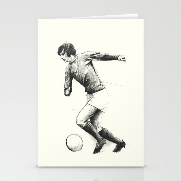 Football/Soccer - George Best Stationery Cards