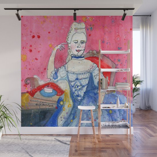 Marie Antoinette Wall Mural By Femmetomorrow Society6