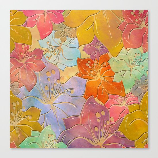 Flower Pattern Canvas Print