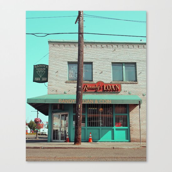 Corner pawnshop Canvas Print