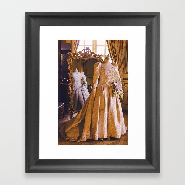 Medieval Princess wedding dress  Framed Art Print