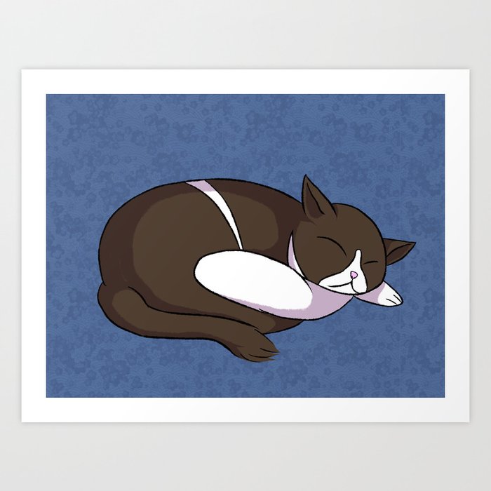 Sleeping cat 2 Art Print